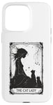 Coque pour iPhone 15 Pro Max The Cat Lady Carte de tarot pour maman