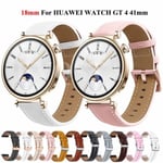 Nahkainen Smart Watch Rannekoru HUAWEI WATCH GT 4 41mm/Garmin Venu 3S/Venu 2S Rannekoru Rose Gold Solki 18mm Rannekoru Rannekoru Silikoni wh Silicone wh Fo...