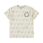 Molo Riley Short Sleeve T-Shirt Football Calm | Beige | 116 cm