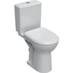 Pack WC au sol Renova Comfort avec réservoir attenant, sortie horizontale, surélevé, Rimfree et abattant WC blanc Geberit