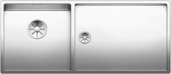 BLANCO 521601 Claron 400/550-T-U Base for Kitchen Main Sink Left, Stainless Steel, Satin Gloss
