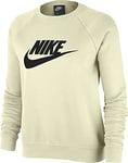 Nike W Nsw Essntl Crew Flc Hbr Coconut Milk/Black M