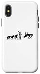 Coque pour iPhone X/XS Evolution Track And Field Athlète Jumping Running Lancer