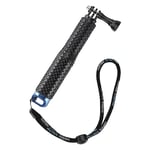 Mantona 50 cm Large Telescopic Bar for GoPro - Black/Blue