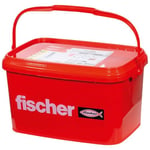 fischer Chevilles à expansion SX Plus 12 x 60, seau pratique avec 350 chevilles en nylon, chevilles pour un maintien optimal lors des fixations dans le béton, la brique pleine, le béton cellulaire,