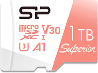 Silicon Power Carte Mémoire Micro Sd 1 To Compatible Nintendo Switch Compatible Avec Carte Mémoire Sdxc Microsdhc Haute Vitesse Avec Adaptateur[SDK200245]