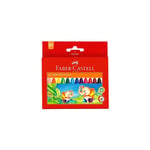 Faber Castell Wax Jumbo Crayons Pack of 12 Assorted Colors Ages 3+ and Up