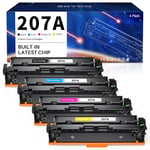 Skydo H207A Toner 207A pour HP 207A 207X Toner pour HP Color Laserjet Pro MFP M283fdw M255dw M282nw M283fdn M255nw W2210A W2211A W2212A W2213A - 207A Toner avec Puce