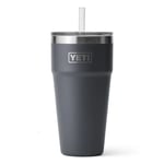 Yeti Rambler 26oz (760ml) Straw Cup - Charcoal