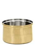 Ice Bucket L Brushed Steel Gold Serax