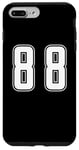 iPhone 7 Plus/8 Plus White Number 88 Team Junior Sports Numbered Uniform Case