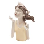 Lesser & Pavey Figurine papillon chic Peach 31 cm pour la maison et le bureau | Décoration d'intérieur cadeau pour femme | Statue élégante de fée pour salon | Jolie figurine d'intérieur