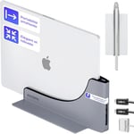 Ascrono Station d'accueil Verticale | Compatible avec Apple MacBook Air 15 (M2 2023 & M3 2024) avec Prise MagSafe | 2 Ports USB-C (40 Gbit/s) Station d'accueil Compatible Thunderbolt 4