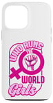 Coque pour iPhone 13 Pro Max Qui dirige la World Girls Gender Equality Feminist Pride