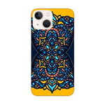 Coque Iphone 13 mandala jaune