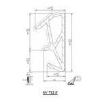 Joint sur ouvrant en tpe sv 712 f pour rainure de 4-4.5 mm et jeu de 15 mm finition noir en carton de 100 ml Kiso