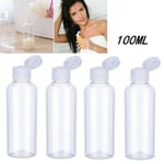 50-200ml Plastic Flip Clear Bottle Travel Lotion Liquid Shampoo 200ml