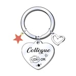 YJYJZX Cadeau Collègue Porte-clés,Cadeau Anniversaire Femme Homme,Porte-clés d'amitié,Cadeau de Retraite,Collègue Cadeau Depart Collegue de Travail Porte Clés Personnalisé Idee Cadeau Amie Ami (5)