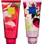 Ted Baker Violet & Bergamot , Raspberry & Orange Blossom Body Wash 200 Ml -2 Pk