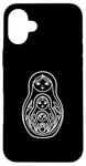 Coque pour iPhone 16 Plus Poupées russes à dessin artistique en une ligne