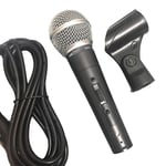 Shure SM58 Dynamisk Vokalmikrofon Trådbunden Mikrofon med Switch och Kabel