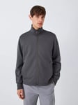 Kin Stand Collar Zip Up Jersey Sweatshirt, Asphalt