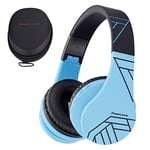 Bluetooth Headphones for kids, PowerLocus Wireless Foldable Headphones Over Ear, Headphone with Microphone, 85DB Volume Limit, Wireless &Wired Headset with Micro SD/TF for Smartphone/Online Class/iPad