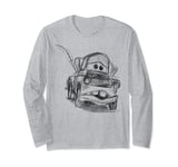 Disney Pixar Cars Mater Pencil Sketch Long Sleeve T-Shirt