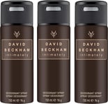 Intimately Beckham Deodorant Anti-Perspirant Body Spray for Men, 150 Ml 3 Pack