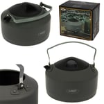 NGT Fishing Camping Kettle Hunting 1.1 Litre Gun Metal Aluminium Kettle 170g