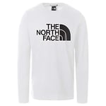 THE NORTH FACE - Men's Half Dome T-Shirt - Long Sleeve Tee - White, L