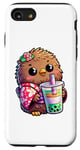 iPhone SE (2020) / 7 / 8 Kiwi Bird Drinking Bubble Tea Japanese Kimono Case