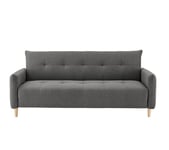 Banquette lit BIMBO tissu Gris anthracite