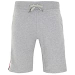 Moschino Mens Branded Tape Legs Grey Shorts material_cotton - Size Medium