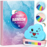 Cloud Rainbow Bath Bombs for Girls, 2 Large Handmade Bath Bombs for Kids Bubble Bath, Safe Kids Bath Bombs Creates Multi-Colour Special Effect, Birthday Christmas Gifts for Women Kids Stocking Fillers