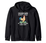 Chicken Game Don't Look At This Chicken Zip Hoodie