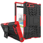 Sony Xperia X Compact      Heavy Duty Case    [Red]