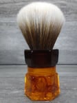 Yaqi 24mm Moka Express Mew Brown Synthetic Hair Shaving Brush R1737-24