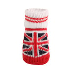 Puppia Chaussettes pour Chien Union Jack Rouge Taille L