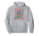 Funny Christmas Holiday Quitting Bad Habits Design Pullover Hoodie