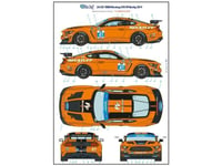 DECAL 1/24 FORD MUSTANG GT4 PF RACING 2019 - BLUE STUFF - BS24-021