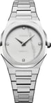 D1 Milano Watch Ultra Thin Marble Silver