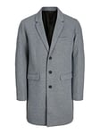 Jack & Jones Male single breasted coat, Light Grey Mix, L