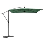 Hespéride - Parasol déporté carré Manoa Vert olive