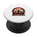 Chandler Arizona AZ Cactus Desert Vacances Randonnée Aventure PopSockets PopGrip Adhésif