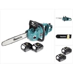 Makita DUC 353 T2 Trononneuse d'elagage sans fil 36V ( 2x18V ) Brushless 35 cm + 2x 5,0 Ah Batterie - ohne Ladegert