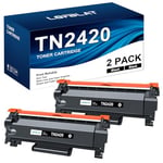 LOFBLAT TN2420 TN-2420 Toner pour Brother MFC L2710DW TN-2410 TN 2420 MFC-L2710DW HL-L2350DW MFC-L2710DN HL-L2310D DCP-L2530DW MFC-L2750DW DCP -L2510 D MFC-L2730DW HL-L2375DW DCP-L2550DN (2 Noir)