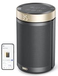 Dreo Smart Electric Space Heater, 1500W Portable Ceramic Heaters for Home, Low energy, Silent Room Heater with Thermostat, 3 Modes 12H Timer, Overheat & Tip Over Protection, Works with Alexa