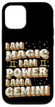 Coque pour iPhone 12/12 Pro Magique Gemini Power Zodiac Girl Horoscope Anniversaire