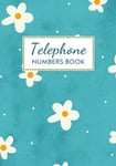 Telephone Numbers Book A5 Phone Directory Book with A-Z Index Printed | Flowe...